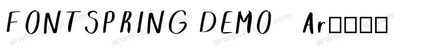 FONTSPRING DEMO   Ar字体转换